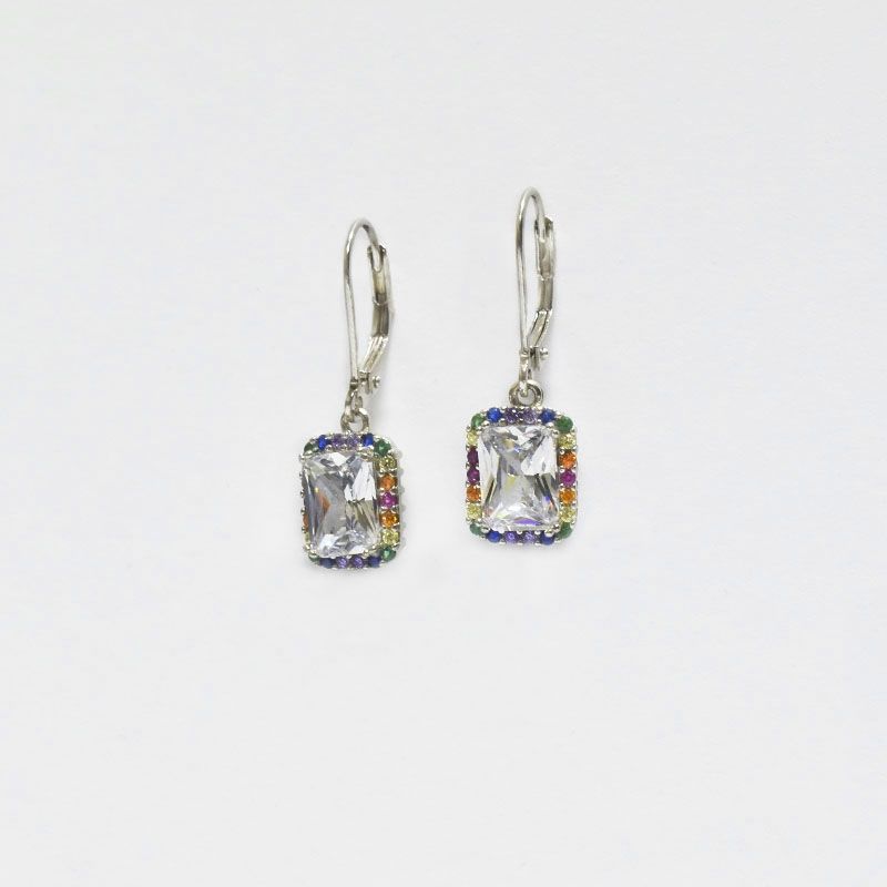 ROSETT - Aros con microcircones y circón central Plata 925