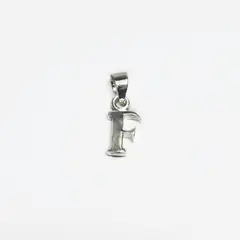 ROSETT - Colgante letra lisa Plata ley 925