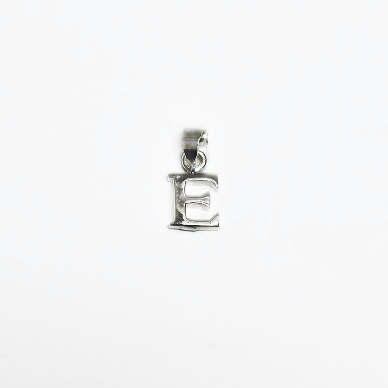 ROSETT - Colgante letra lisa Plata ley 925