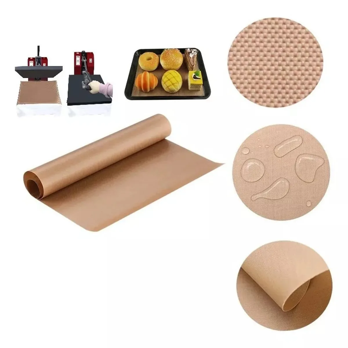 GENERICO - Teflón Lamina 40 X 60 Anti Adherente Hornear, Subliminar 1un