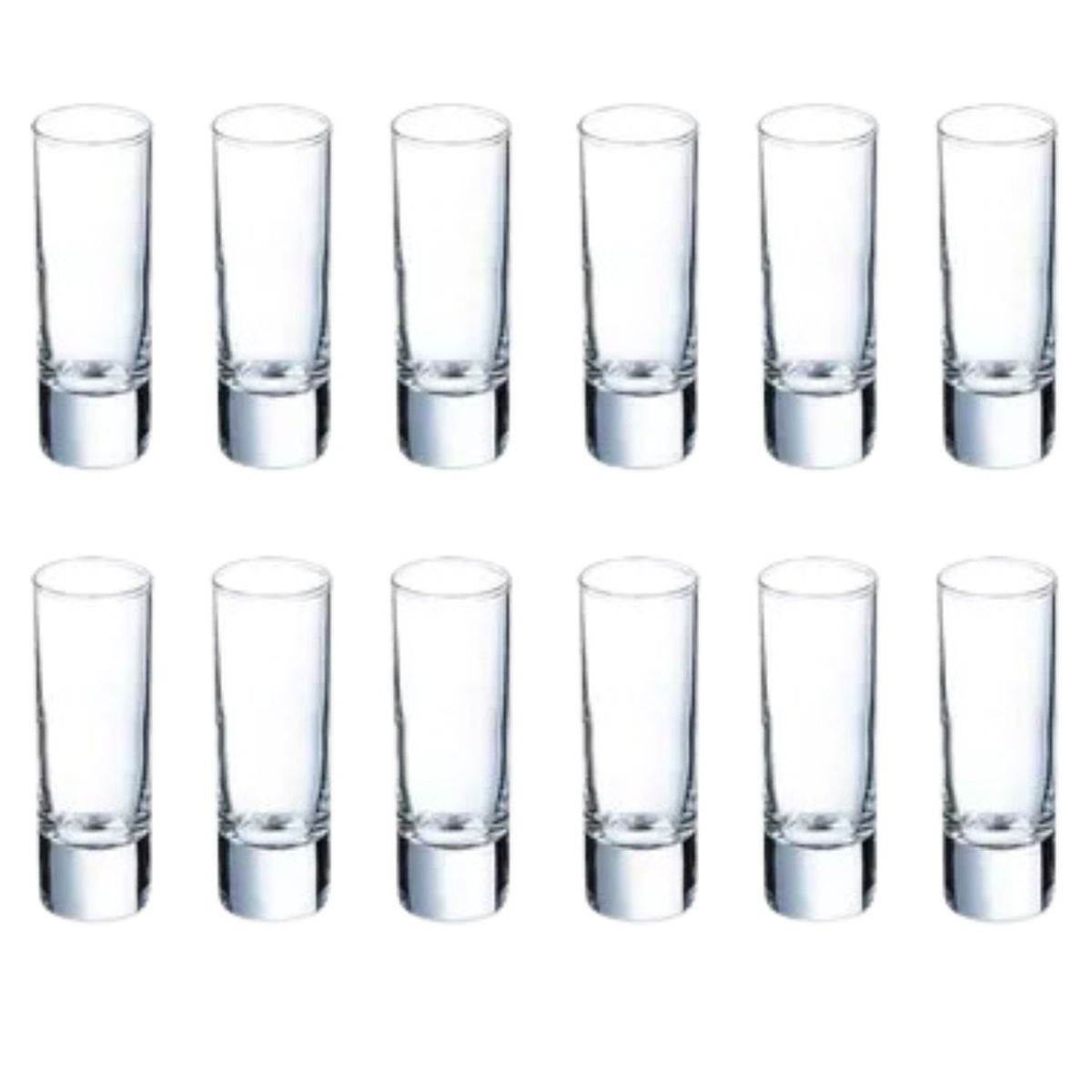 GENERICO - Pack 12 Vasos Cristal Lexington Tequila Cocina 74cc