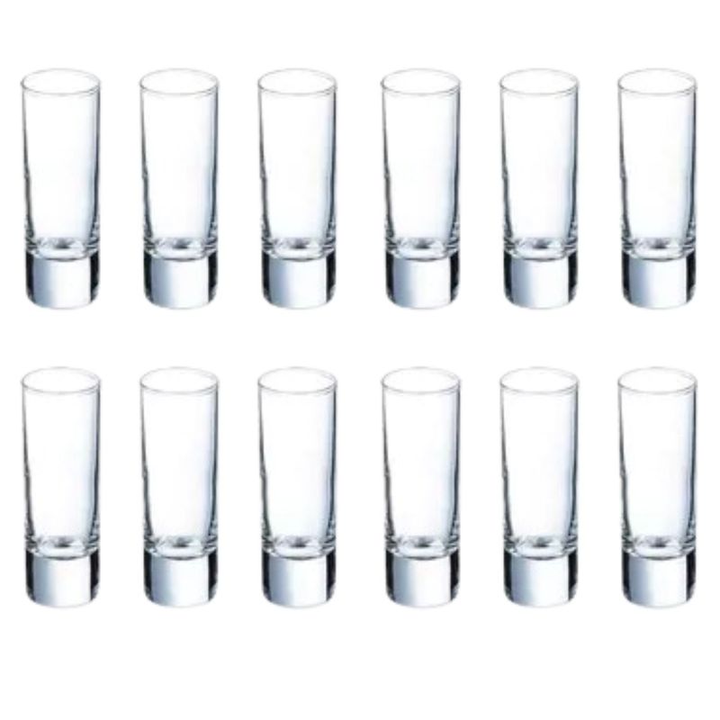 GENERICO - Pack 12 Vasos Cristal Lexington Tequila Cocina 74cc