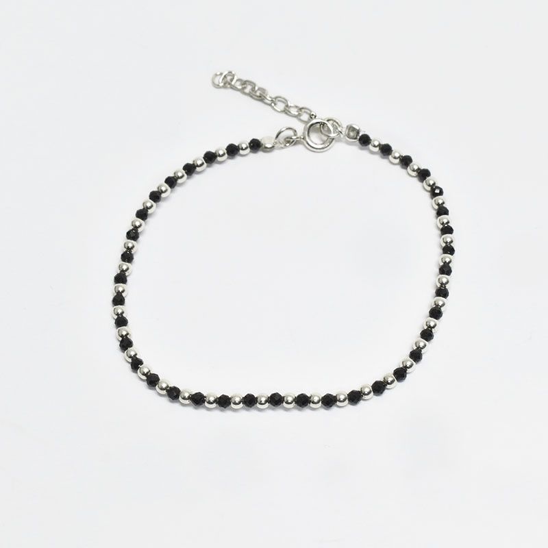 ROSETT - Pulsera mostacillas y esferas Plata ley 925