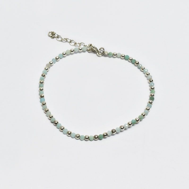 ROSETT - Pulsera mostacillas y esferas Plata ley 925