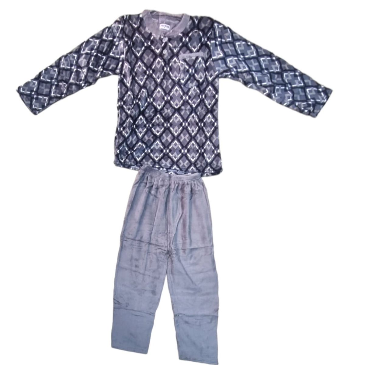 AGW - Pack 3 Pijamas Hombre Polar Largo Extra Suave.-