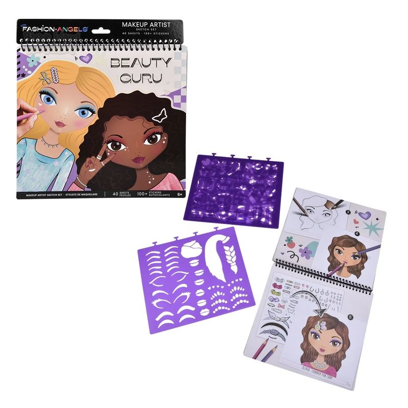 FASHION ANGELS - Cuaderno Dibujar Diseñar Rostros Juguete Niñas