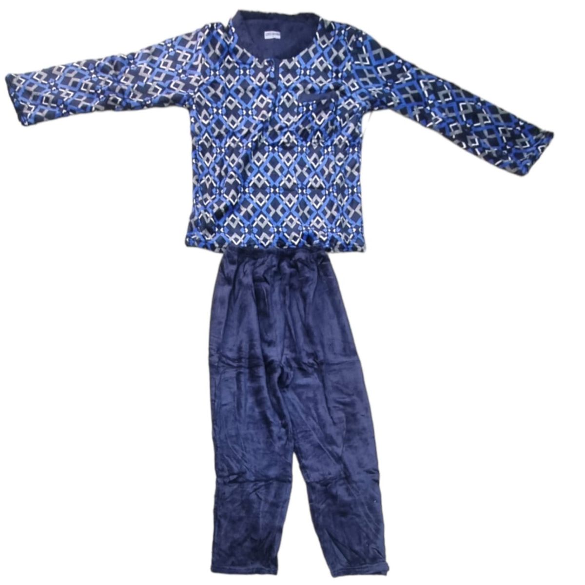 AGW - Pijama Hombre Polar Largo Extra Suave