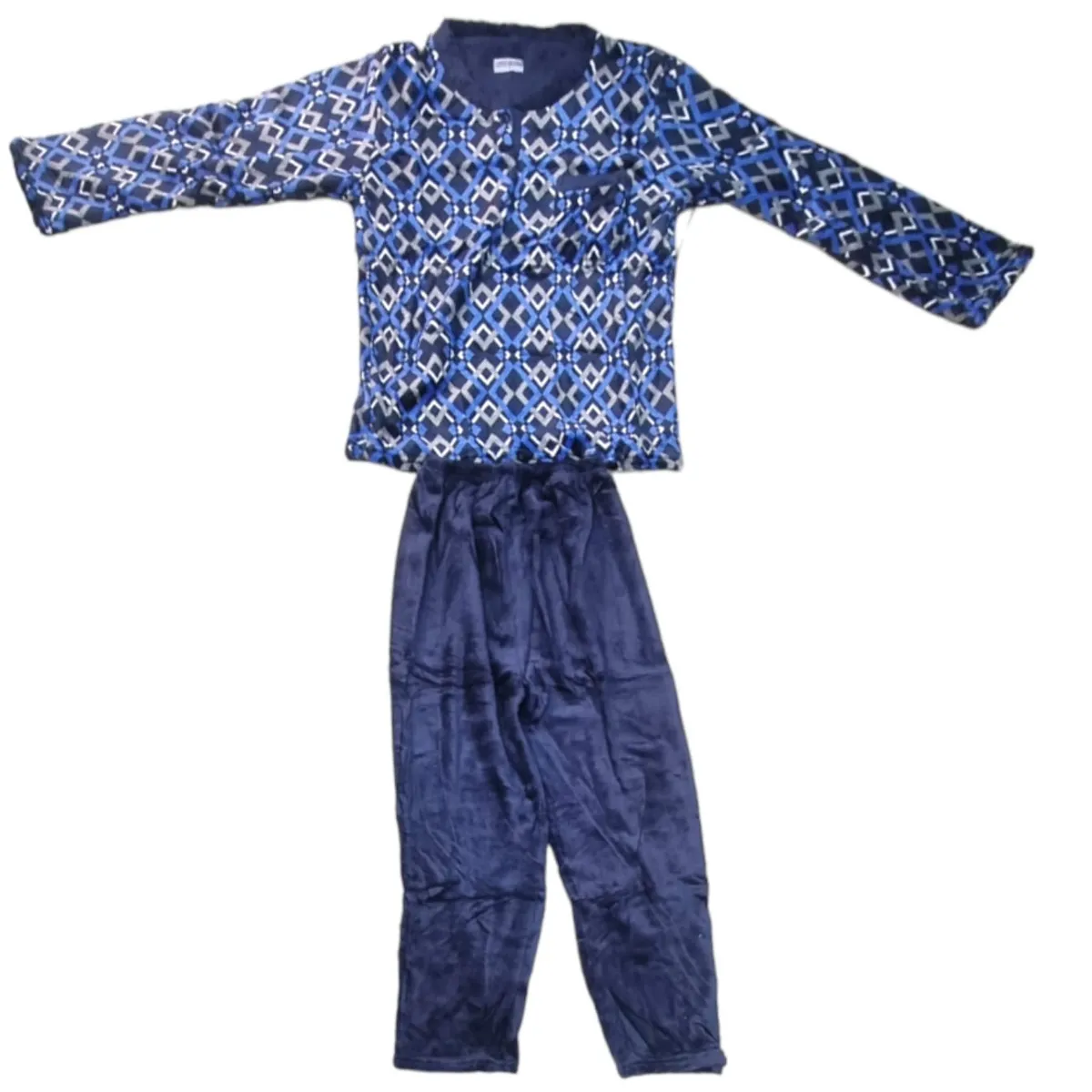 AGW - Pijama Hombre Polar Largo Extra Suave