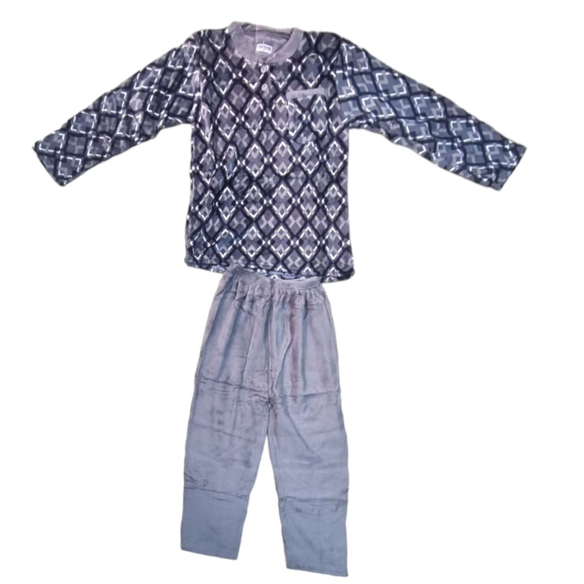 AGW - Pijama Hombre Polar Largo Extra Suave