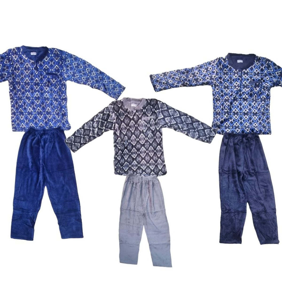 AGW - Pijama Hombre Polar Largo Extra Suave