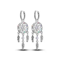 SILVER HEART - Aros Atrapasueños Colorido en Plata Fina 925