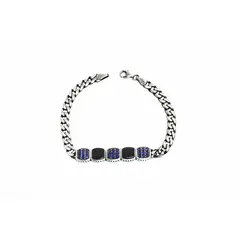 ROSETT - Pulsera tejido groumet con piedras