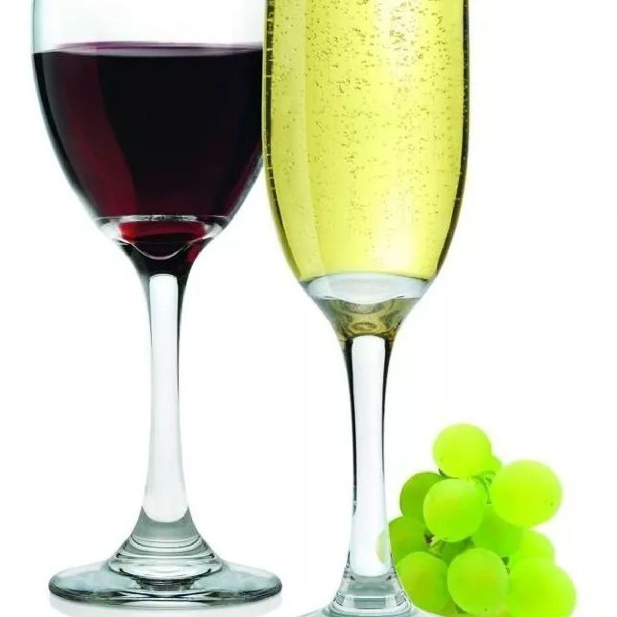 GENERICO - Set 6 Copas Vino 300cc 6 Champagne 176cc Versalles Cristal