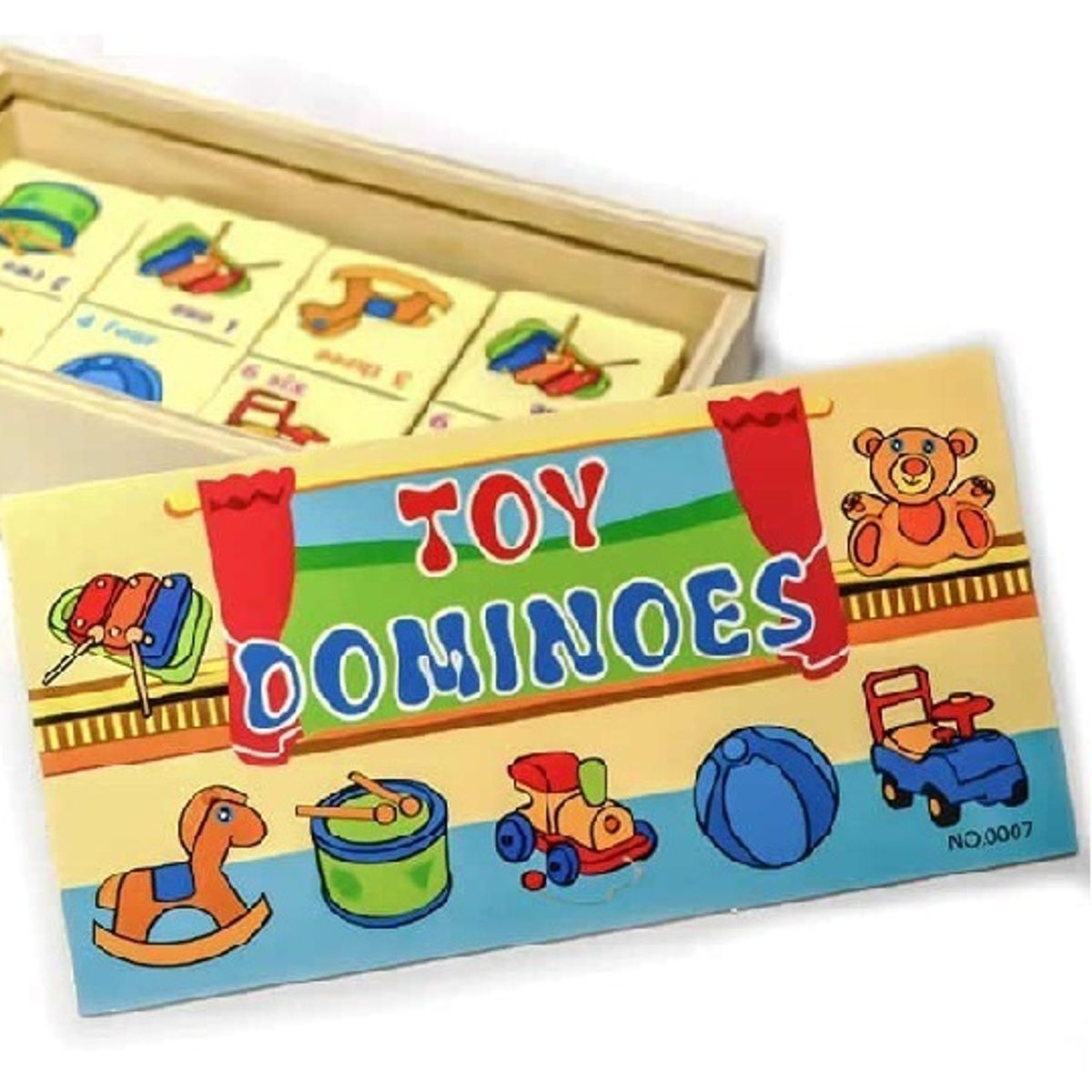 GENERICO - Domino De Madera Animales Jungla o Domino Chico