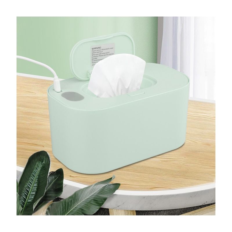 OEM - CALENTADOR  PORTATIL DE TOALLITAS HUMEDAS USB VERDE…