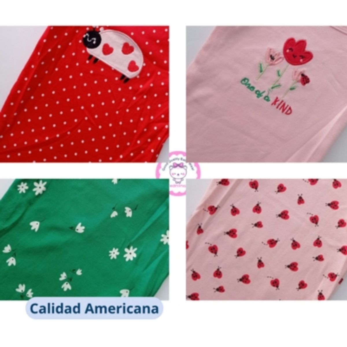 TEDMIMAK - Pack 5 Bodys Bebe Niña Tedmimak Algodón Manga Larga Surtido