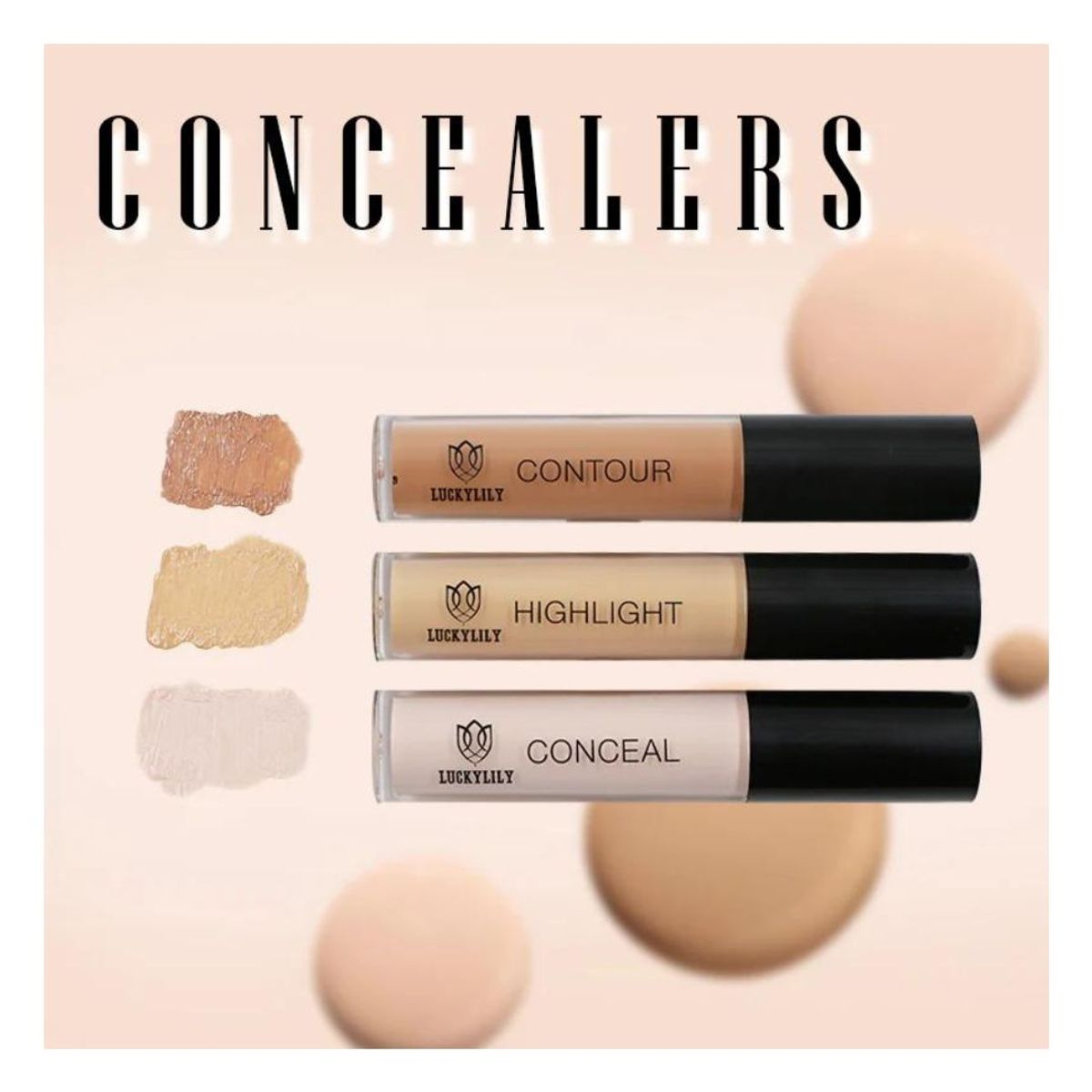 GENERICO - Set de 3 contornos liquidos perfiladores de rostro alta cobertura