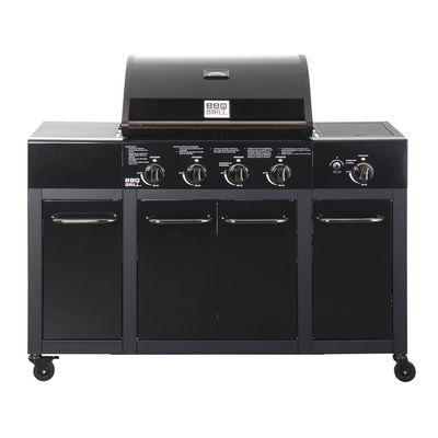 Imagen 2 del producto Parrilla Gas Buffalo Black 4 Quemadores + Quemador Lateral