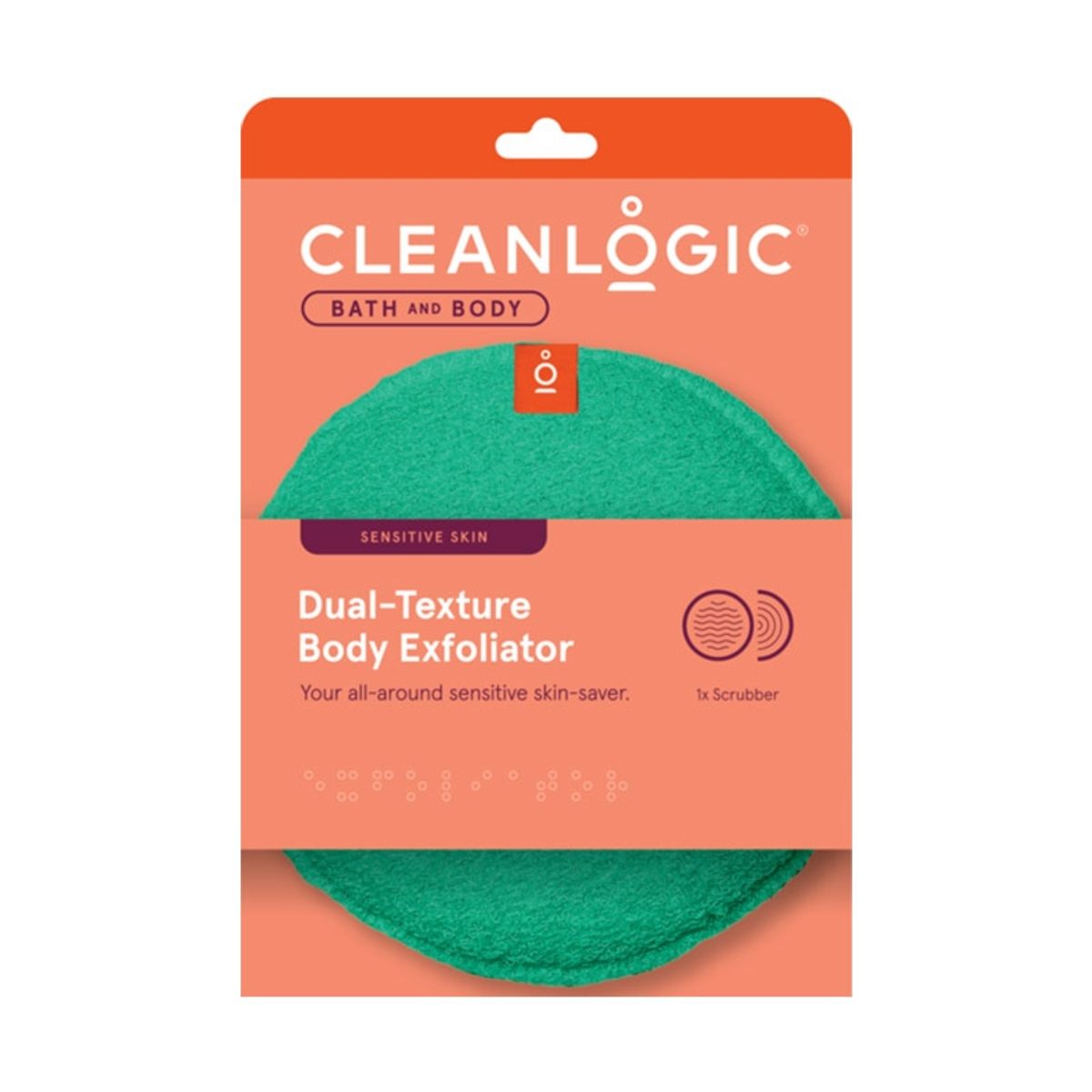 GOODY - Espuma de baño corporal exfoliante de doble textura para piel sensible