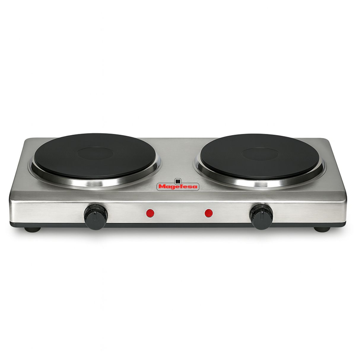 MAGEFESA - Cocina Encimera Eléctrica Magefesa MGF8022 Dinamic Inox Dual