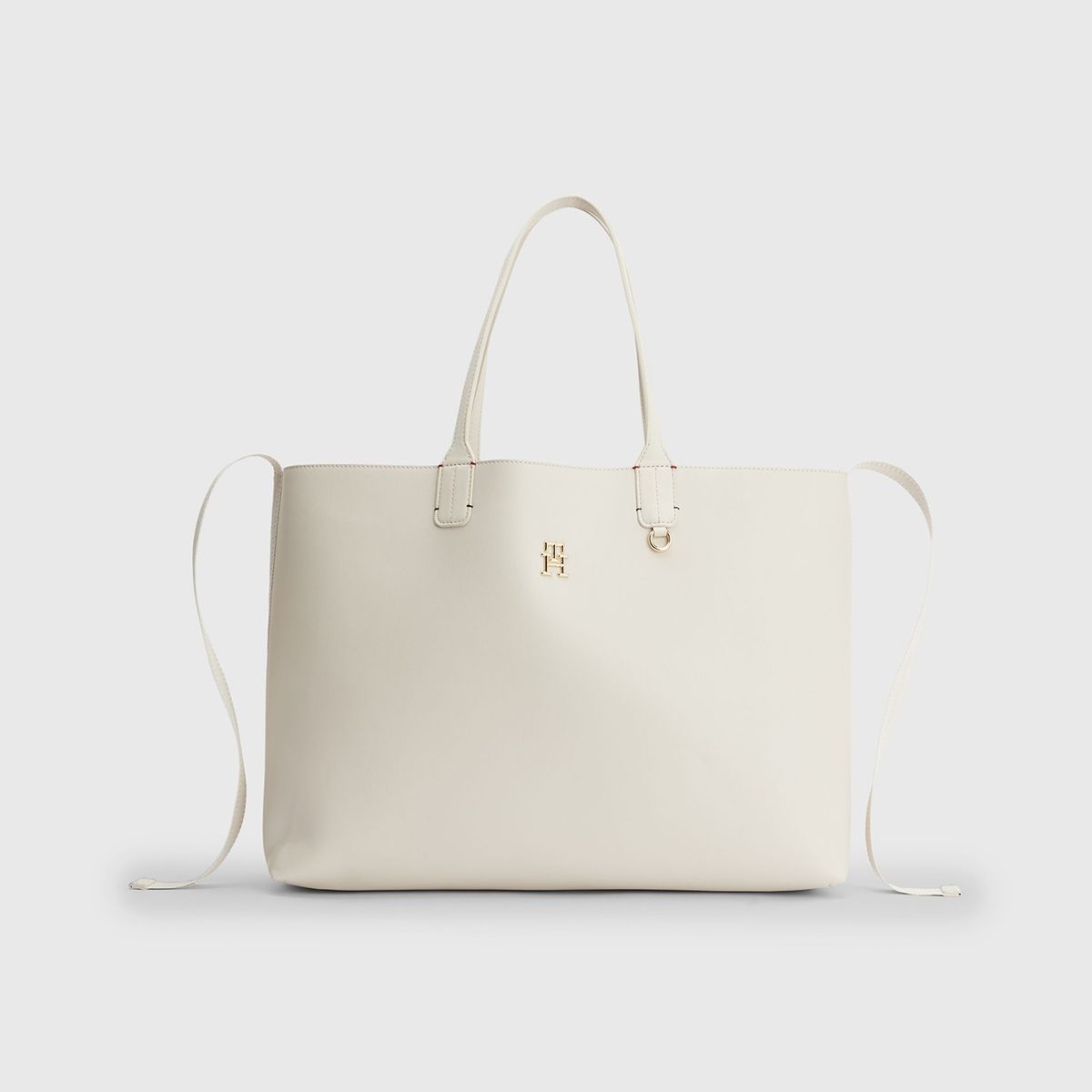 TOMMY HILFIGER - Bolso Tote Iconic Monogram Blanco Tommy Hilfiger