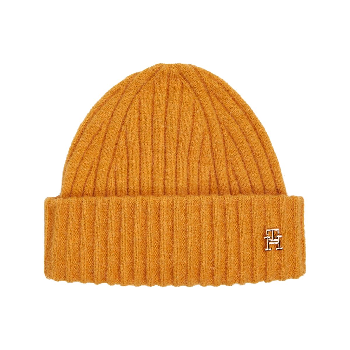 TOMMY HILFIGER - Gorro Beanie Modern Monogram Amarillo Tommy Hilfiger