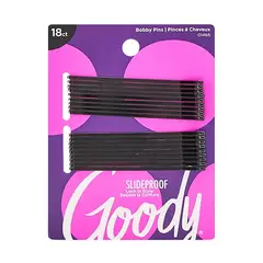 GOODY - Horquilla Gruesa Negra 18 Unidades