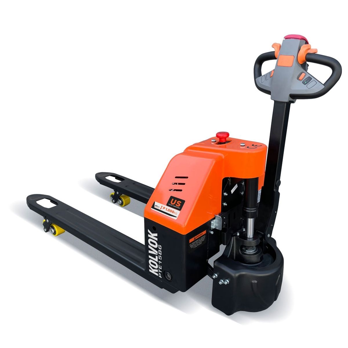 KOLVOK - Transpaleta eléctrica 1.500 Kg Base Americana
