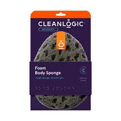 GOODY - Esponja corporal detox para baños de espuma con infusión de carbón.