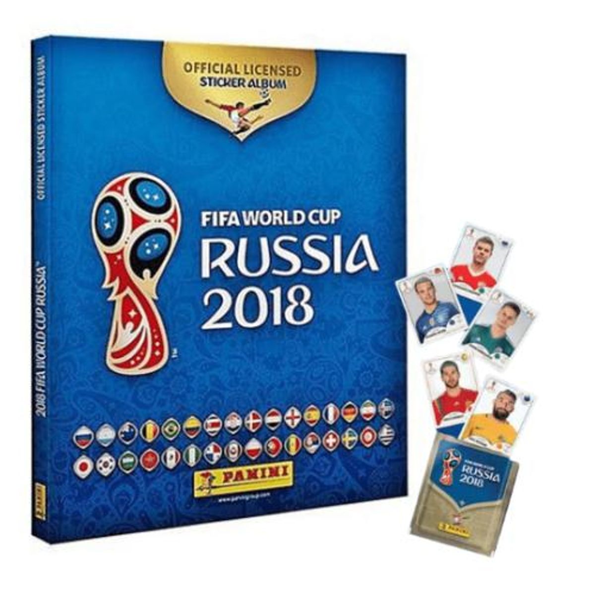 PANINI - PACK ÁLBUM TAPA DURA FIFA WORLD CUP RUSSIA 2018 + 50 SOBRES