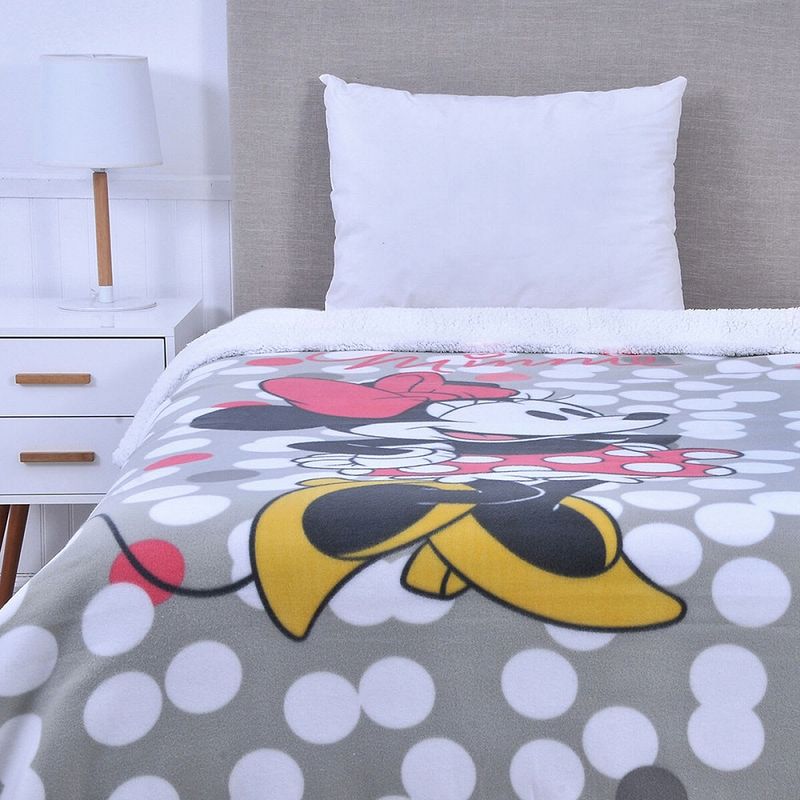 DISNEY - FRAZADA POLAR SHERPA TERMICA 150x200cm MINNIE DISNEY