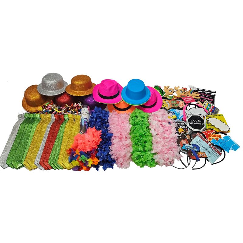 GENERICO - Pack Cotillon Fiesta Cintillo Mensaje Premium