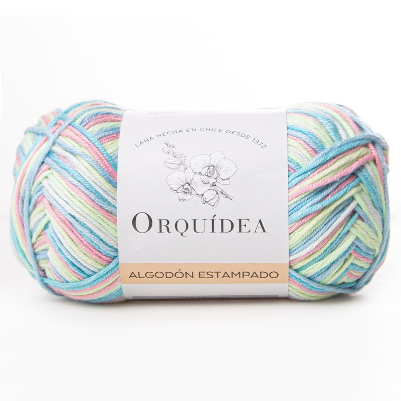 GENERICO - Hilo Algodón Estampado Gardenia de Orquidea - Verde Limon 8