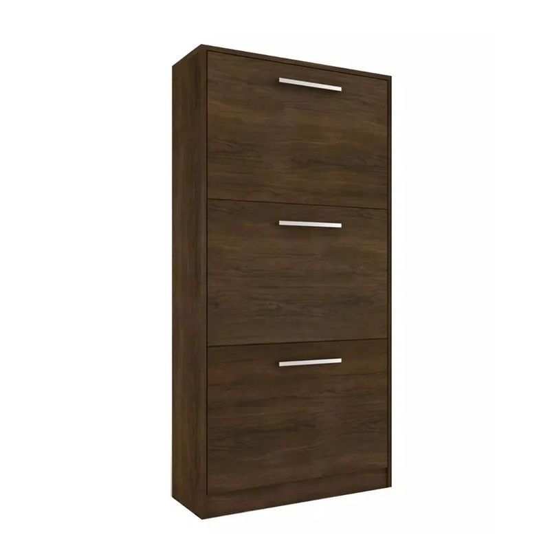 GENERICO - MUEBLE ZAPATERA ZAPATERO ORGANIZADOR 18 PARES CACAO