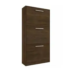 GENERICO - MUEBLE ZAPATERA ZAPATERO ORGANIZADOR 18 PARES CACAO
