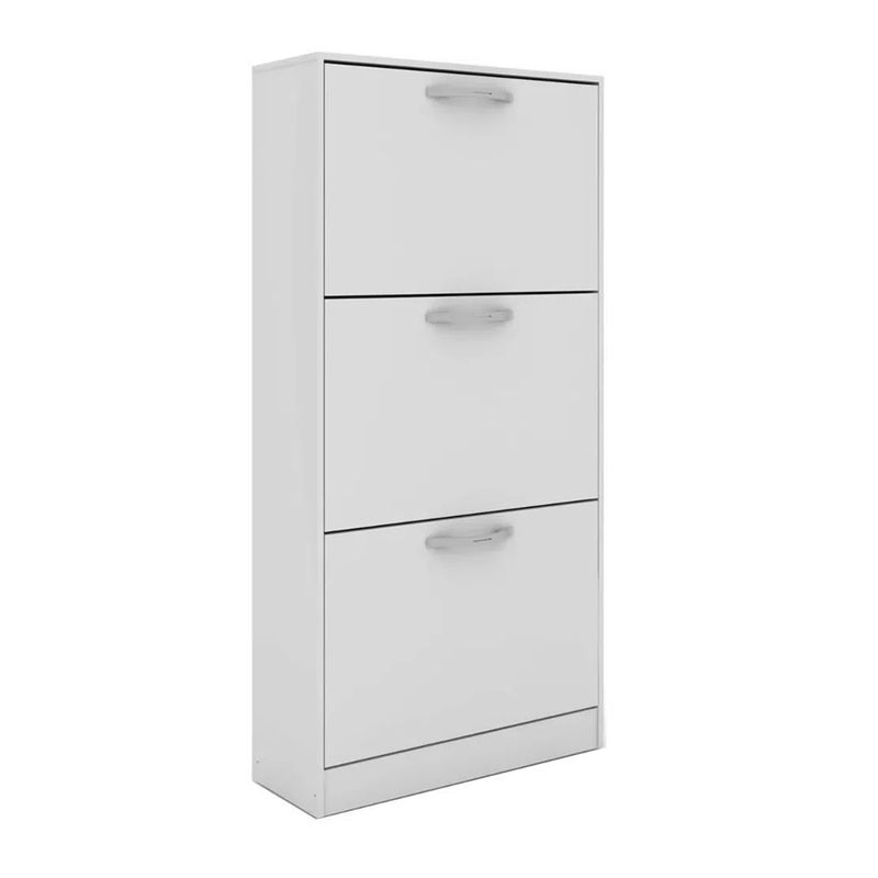 GENERICO - MUEBLE ZAPATERA ZAPATERO ORGANIZADOR 18 PARES BLANCO
