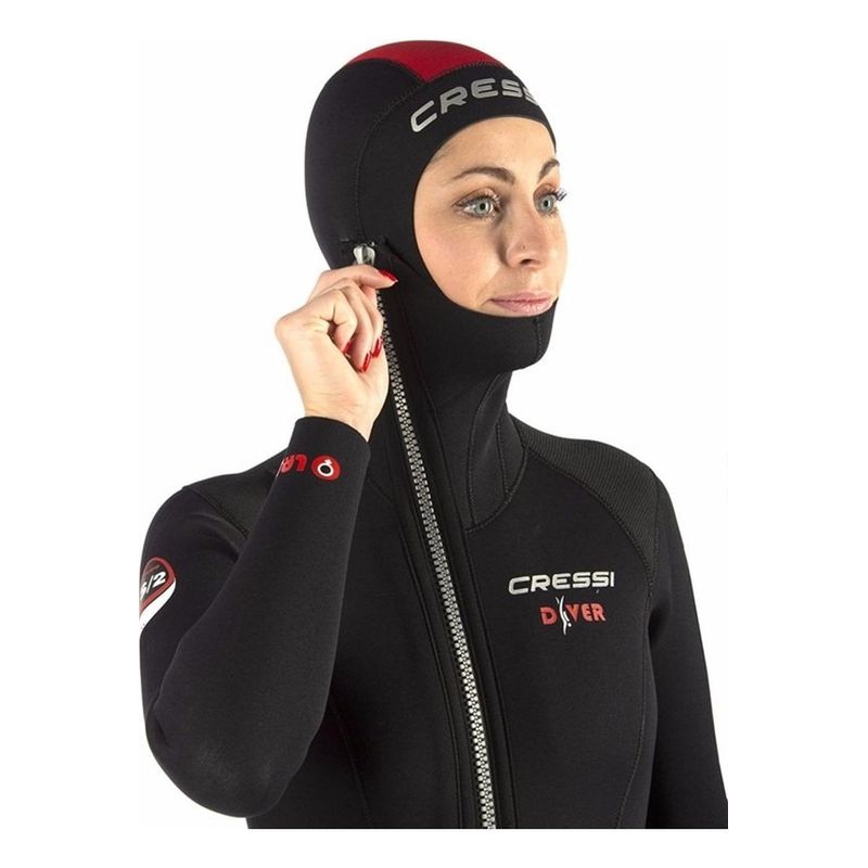 CRESSI - Traje Buceo Cressi Diver 7mm Mujer Ajuste y Protección - Negro - M