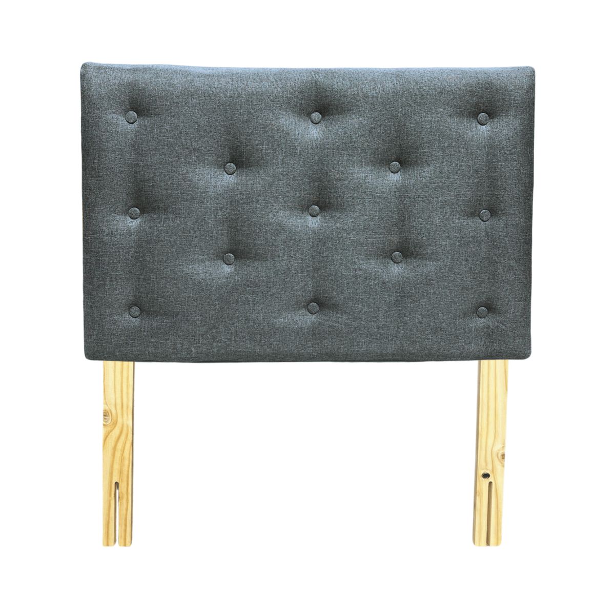 GENERICO - Respaldo 1 Plaza Gris Lino Muebles Rimar