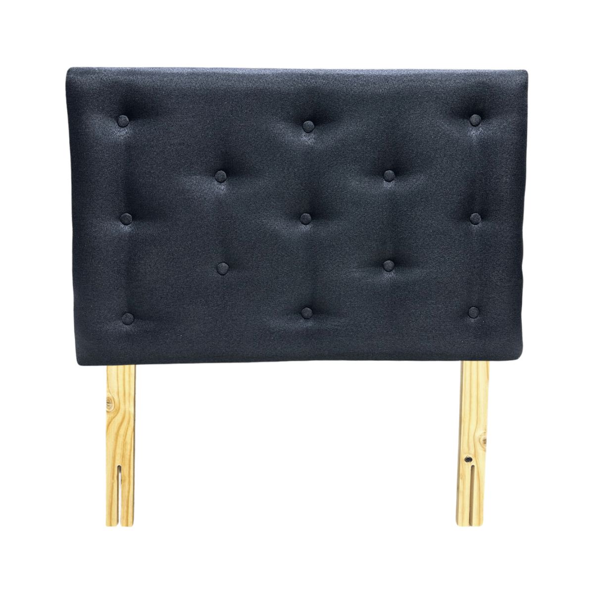 GENERICO - Respaldo 1 Plaza Negro Lino Muebles Rimar