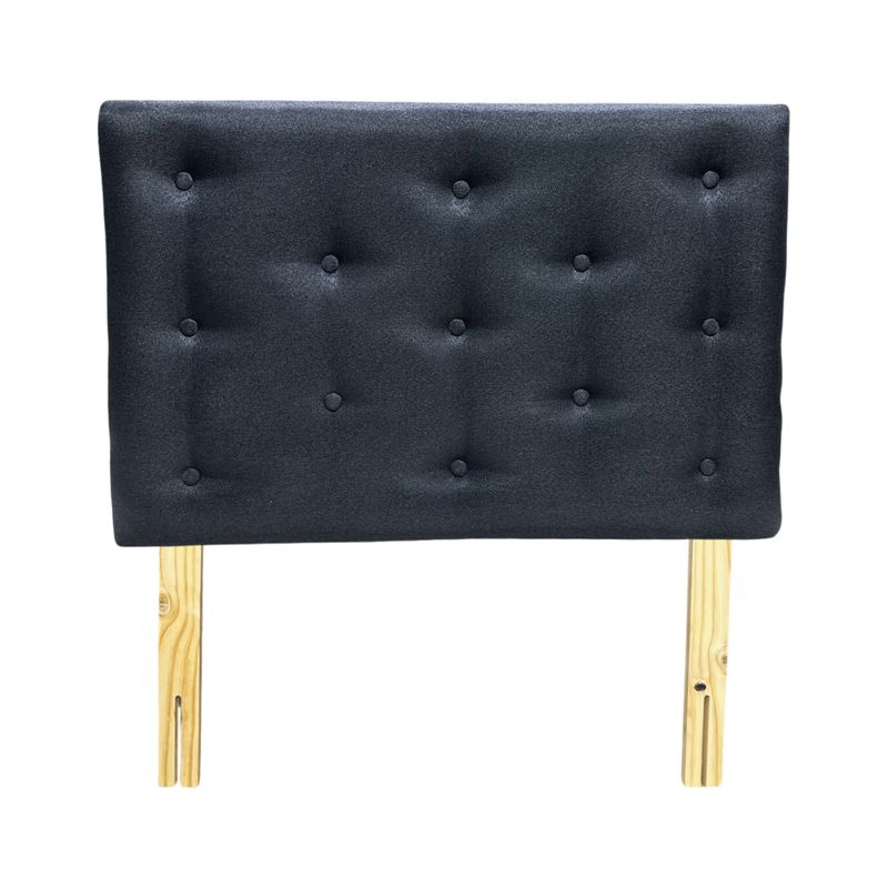 GENERICO - Respaldo 1 Plaza Negro Lino Muebles Rimar