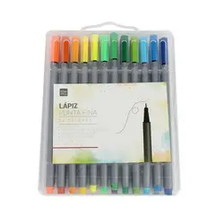 HOMEWELL - Set Lápices Punta Fina 24 Colores Lapiz