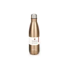 HOMEWELL - Termo Acero Inoxidable Dorado Doble Pared 500ml