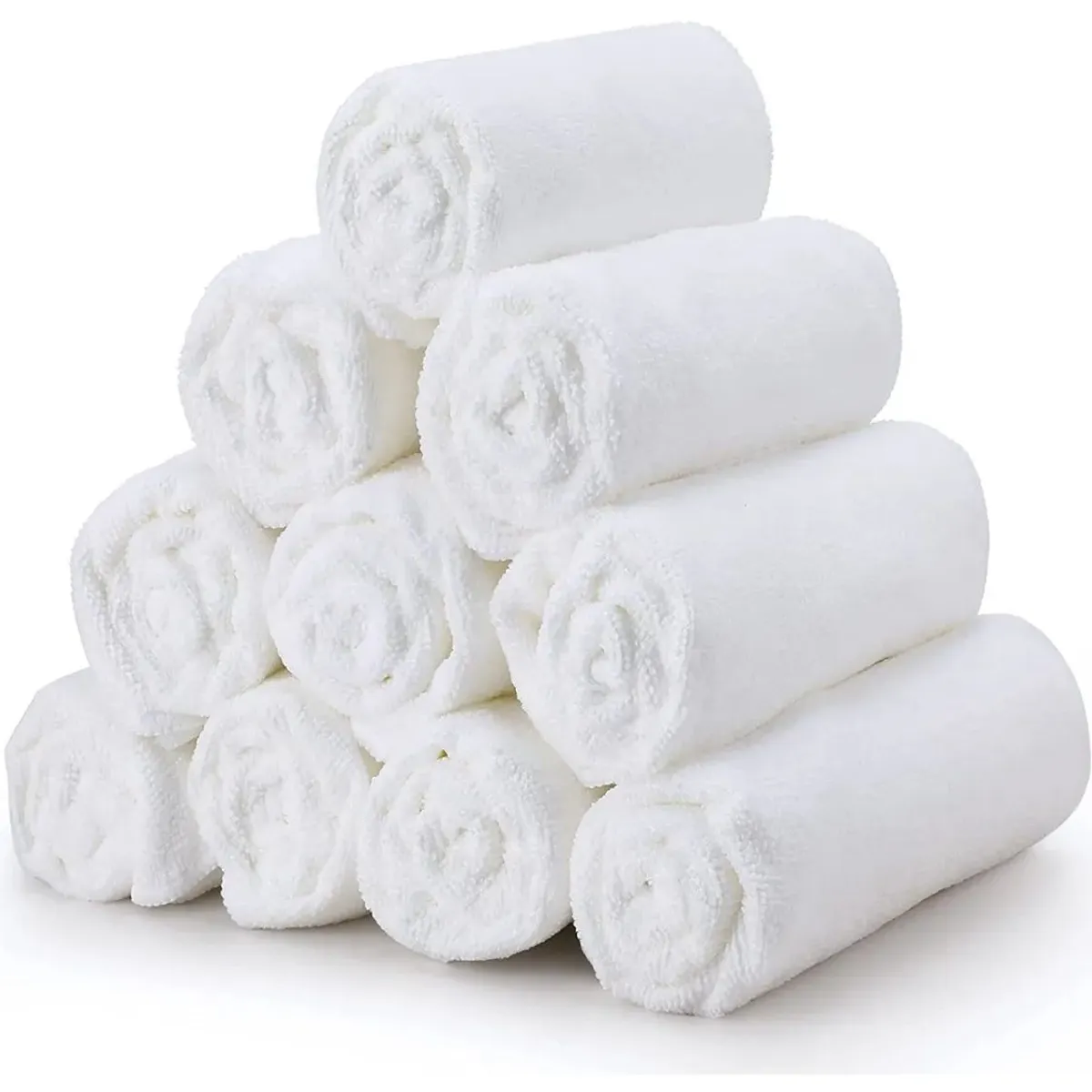 KUANGYE - Set 10 Toallas Microfibras Para Peluquería Barberia