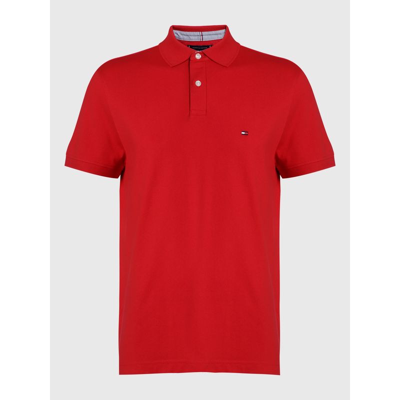 TOMMY HILFIGER - Polo Logo 1985 Regular Fit Rojo Tommy Hilfiger