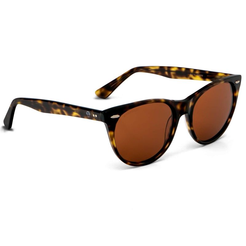 BONOBOSS - Lentes de Sol Redondos Hanga Roa Polarizados - Cafe - Talla única