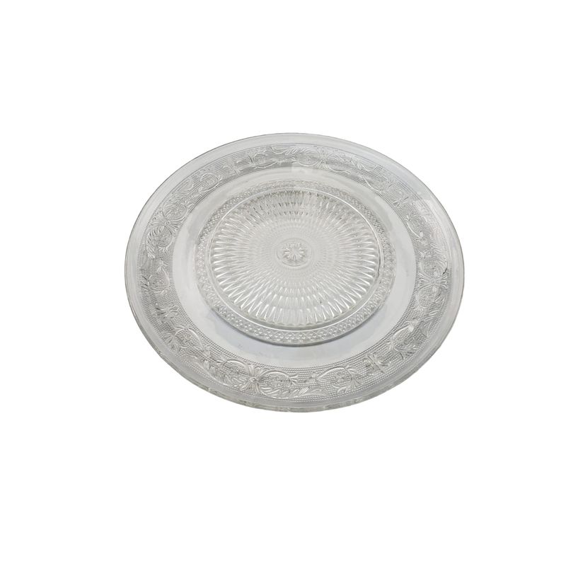 HOMEWELL - Plato Vidrio Redondo 33cm HOMEWELL