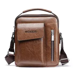TIOZONEY - Bolso de PU para hombre.
