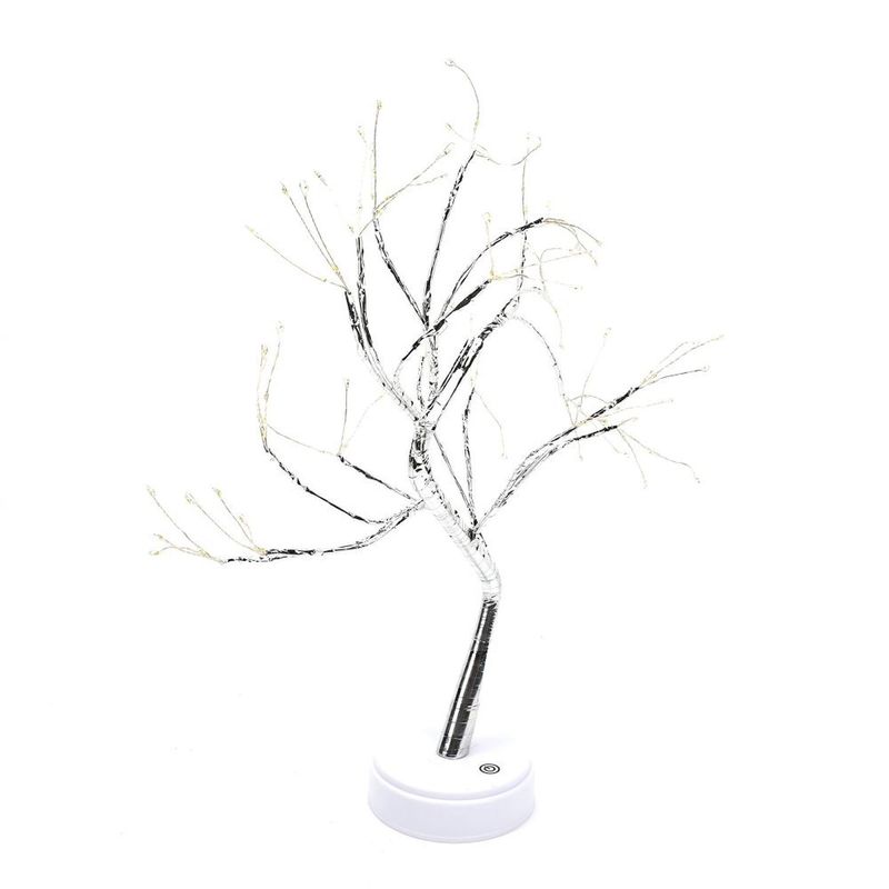 HOMEWELL - Árbol Artificial Decoración Tipo Bonsai con Luces USB 60cm HOMEWELL