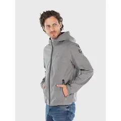 TOMMY HILFIGER - Chaqueta Hoodie Softshell Gris