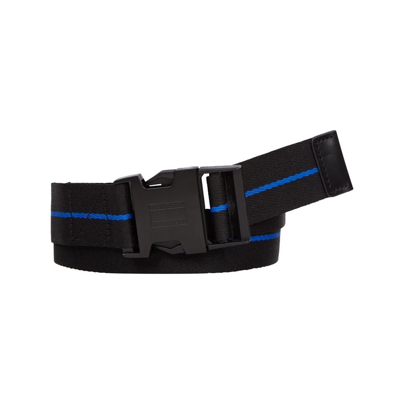 TOMMY HILFIGER - Cinturón Trenzado Functional Negro Tommy Hilfiger